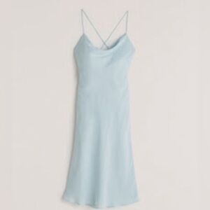 Abercrombie Baby Blue Midi Dress